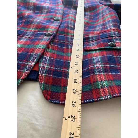 Talbots Wool Blend Royal Stewart Plaid Blazer Lined w/ Pockets Sz 12 Equestrian - Picture 15 of 15